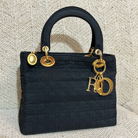 ✅Lady Dior Cannage Quilted Nylon Handbag✅ - Picture 3 of 17